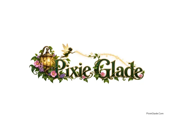 The first page of the Pixie Glade coloring book